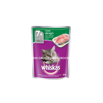 WHISKAS POUCH 7+TUNA 80GM