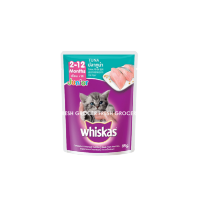 WHISKAS POUCH JUNIOR TUNA 80GM