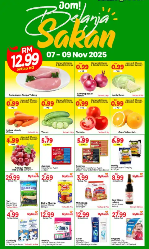 JOM BELANJA SAKAN 07-09 NOV 2025
