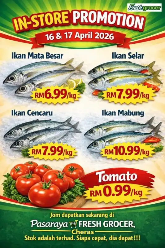 IN-STORE PROMOTION (16 & 17 APRIL 2026)