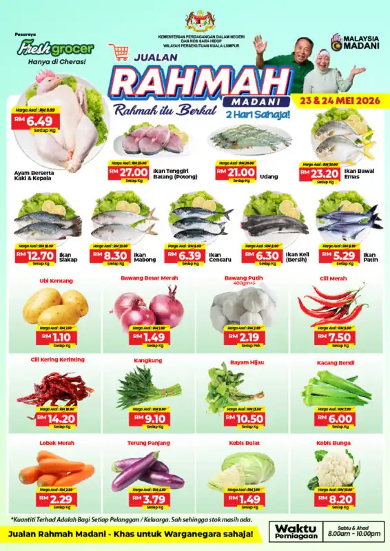 PROMOSI JUALAN RAHMAH MADANI (23 & 24 MEI 2026)